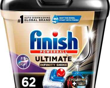 Finish Ultimate Plus Infinity Shine Dishwasher Pods (62 Count) – Only $13.82!