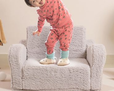 Toddler Soft Sherpa Couch – Only $39.99! Prime Member Exclusive!