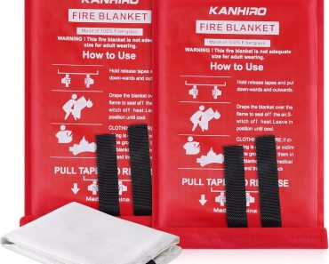 Fiberglass Fire Suppression Blanket (2 Pack) – Only $12.49!