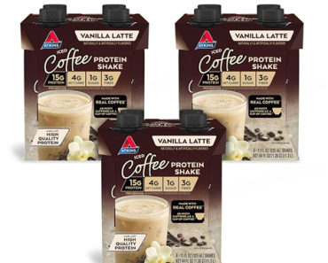 Atkins Iced Coffee Vanilla Latte Protein Shake – Pack of 12 – Just $12.74!