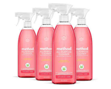 Method All-Purpose Cleaner Spray, Pink Grapefruit – Pack of 4 – Just $11.17!