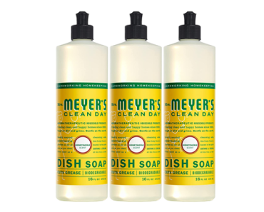 Mrs. Meyer’s Liquid Dish Soap, Biodegradable Formula, Honeysuckle, 16 fl. oz – Pack of 3 – Just $10.04!