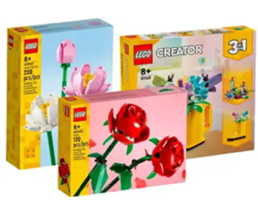 Save 25% on select LEGO Flower Sets for Valentine’s Day!