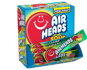 Airheads Sour Full-Size Taffy Candy Variety Bulk Box, 60 Count Box – Just $7.78!