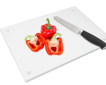 Tempered Glass Cutting Board with Non-Slip Feet, 10×14″ – Just $9.99!