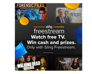 Sign up for Free! Sling Freestream!